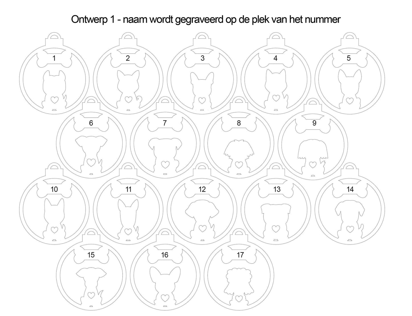 Kersthangers - hond
