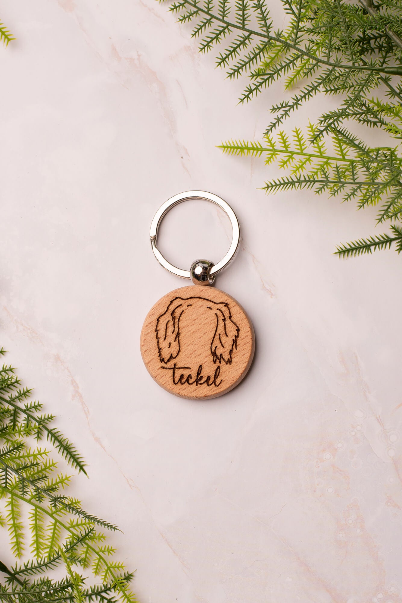 Sleutelhanger hond - oortjes