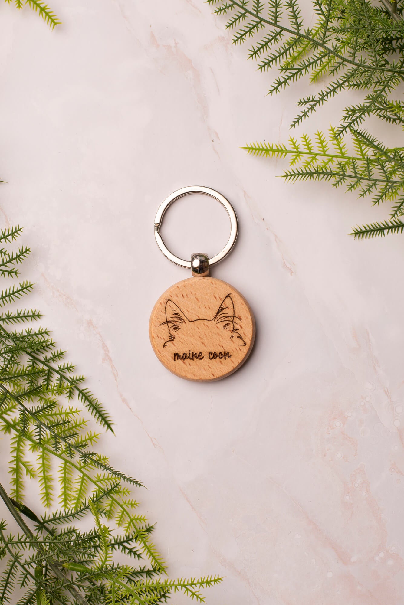 Sleutelhanger kat - oortjes