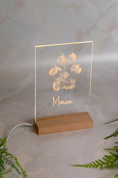 Lampje met gepersonaliseerde gravure
